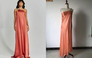 Elegant One-Shoulder Satin Gown