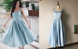 Charming A-line Midi Dress