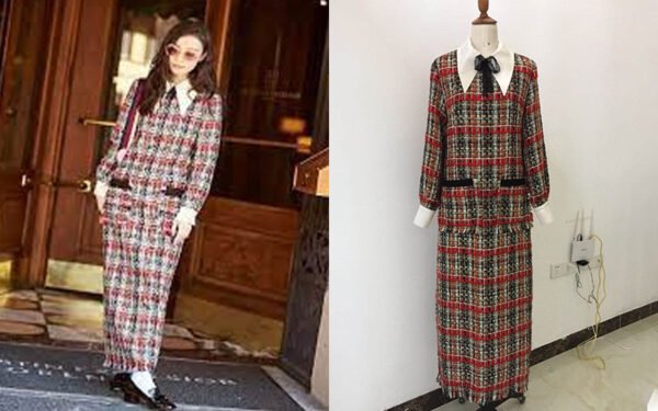 Chic Celebrity-Inspired Tweed Set